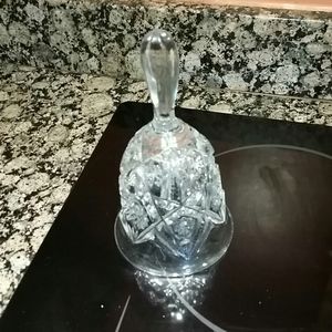 Handcrafted Imperial cut glass bell.